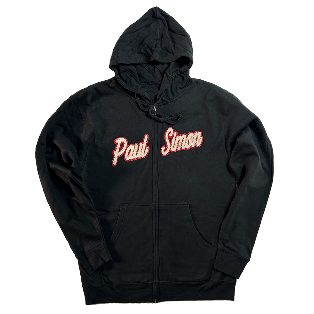 Black Logo Zip Up Hoodie