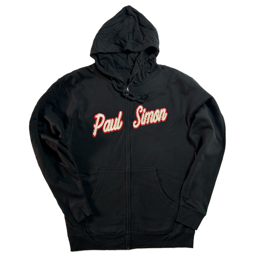 Black Logo Zip Up Hoodie